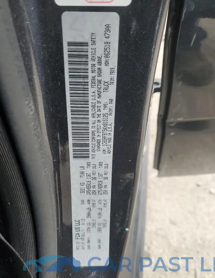 1C6SRFBT5KN915125# 13