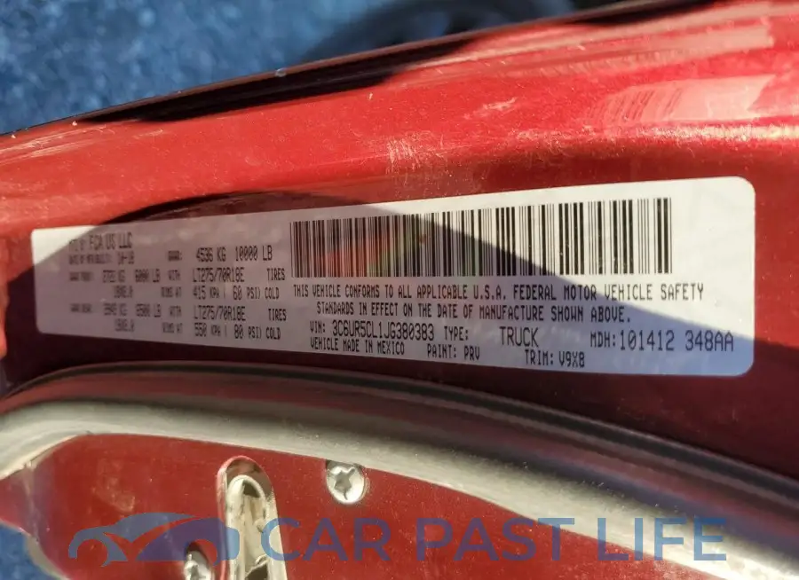 3C6UR5CL1JG380383# 13