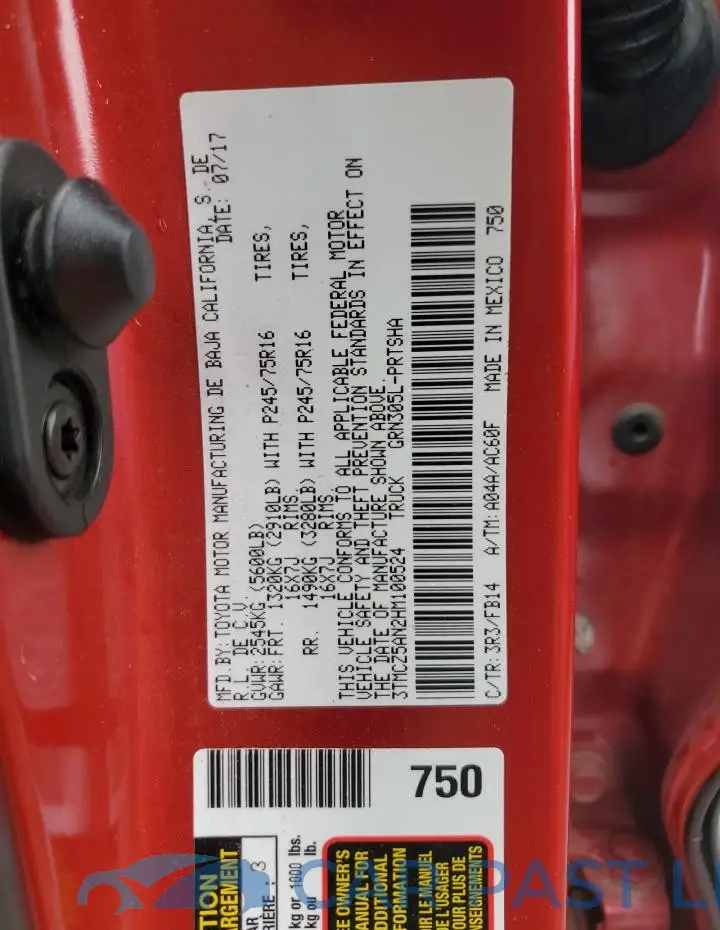 3TMCZ5AN2HM100524# 12