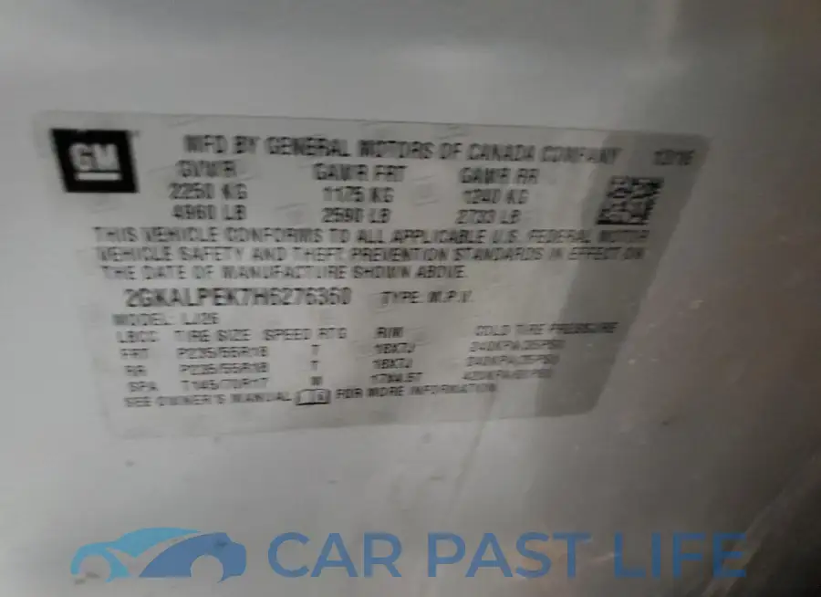 2GKALPEK7H6276360# 13