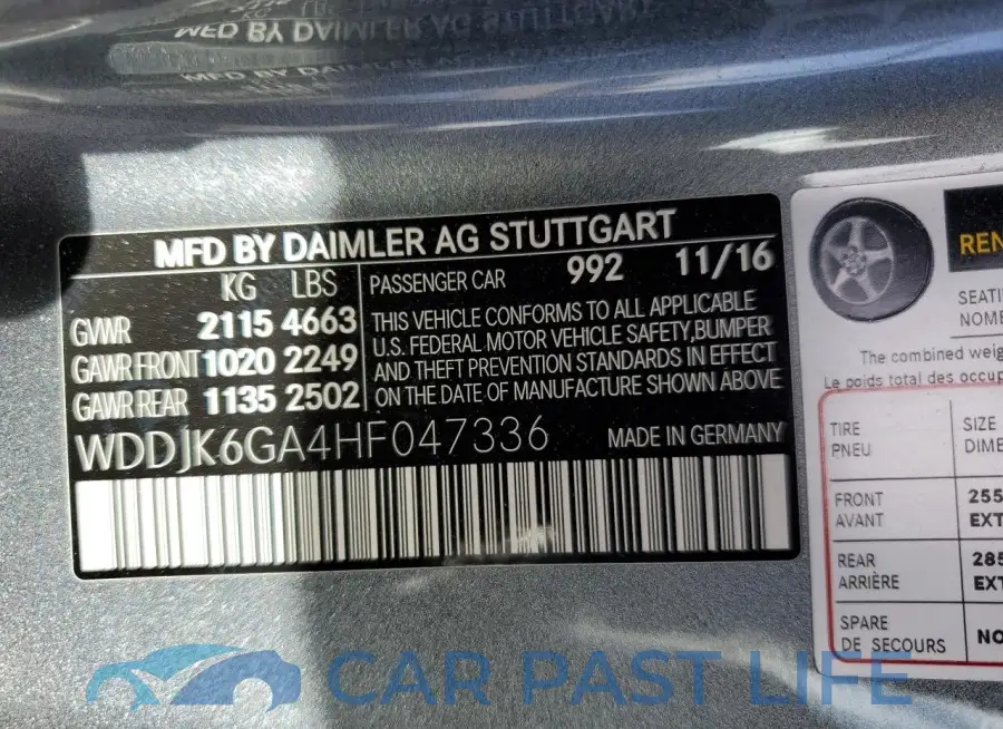 WDDJK6GA4HF047336# 12