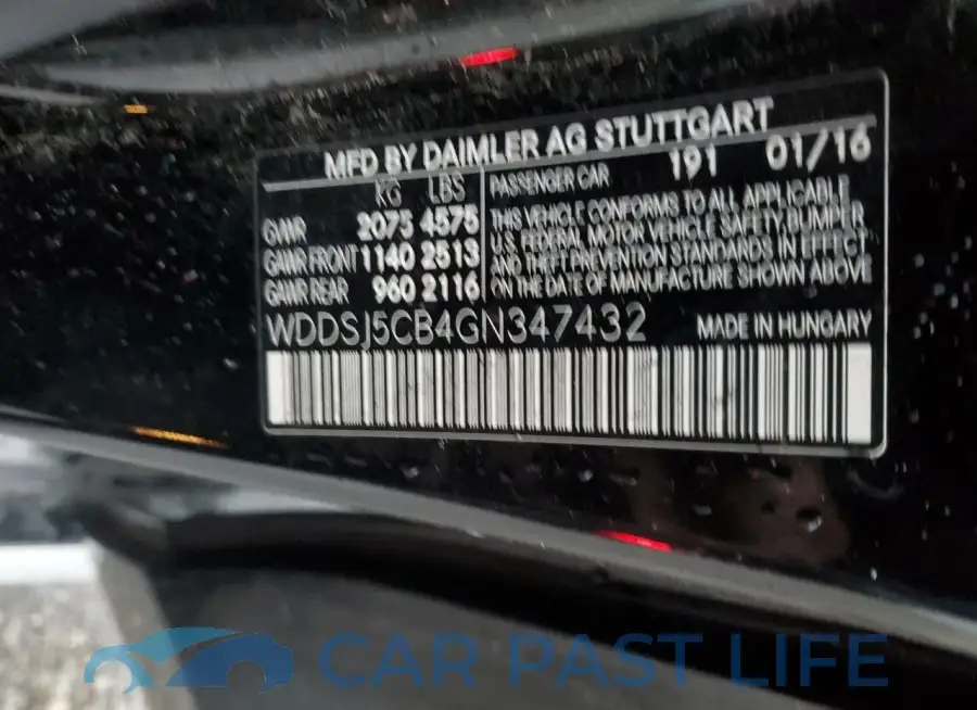 WDDSJ5CB4GN347432# 12