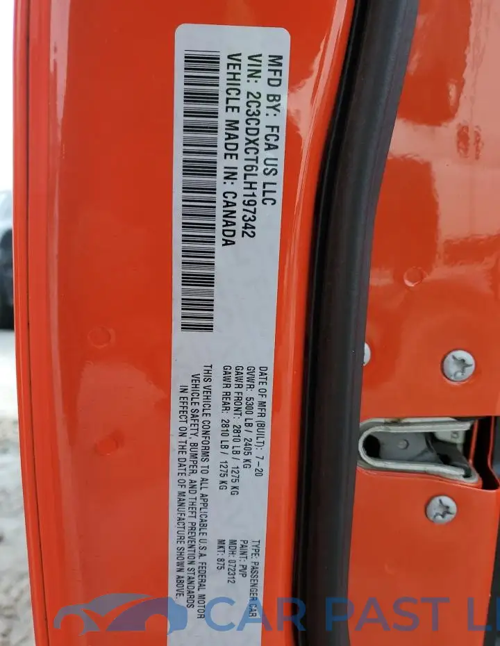 2C3CDXCT6LH197342# 12