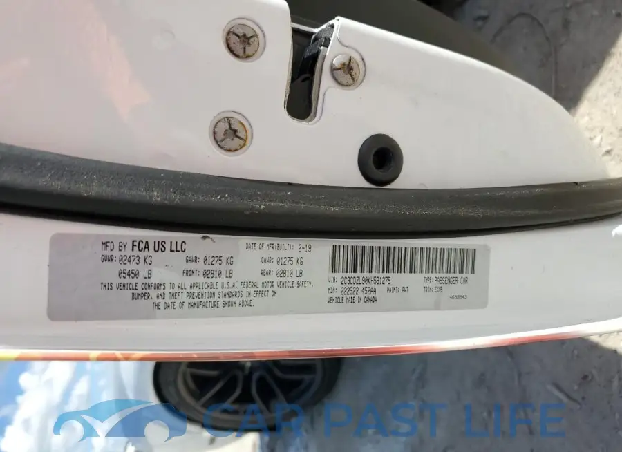 2C3CDZL90KH581275# 12