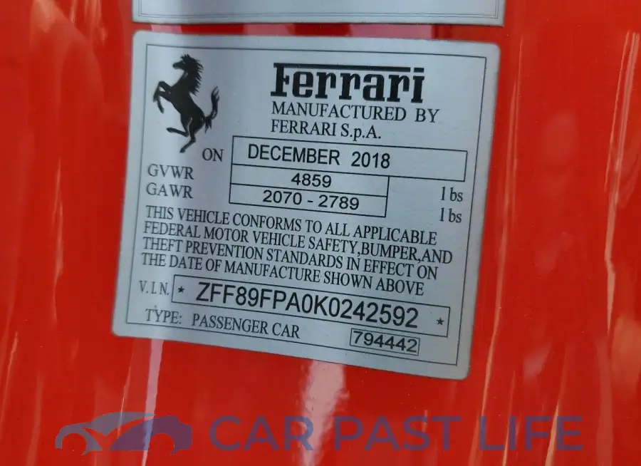 ZFF89FPA0K0242592# 13