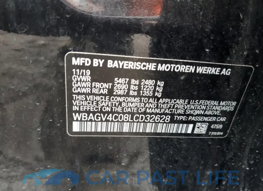 WBAGV4C08LCD32628# 12