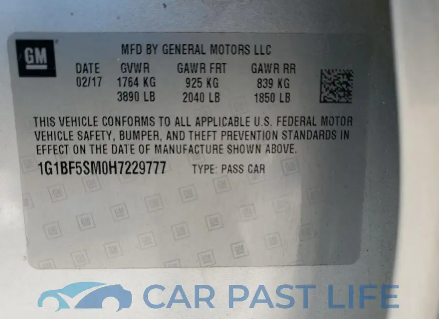 1G1BF5SM0H7229777# 13