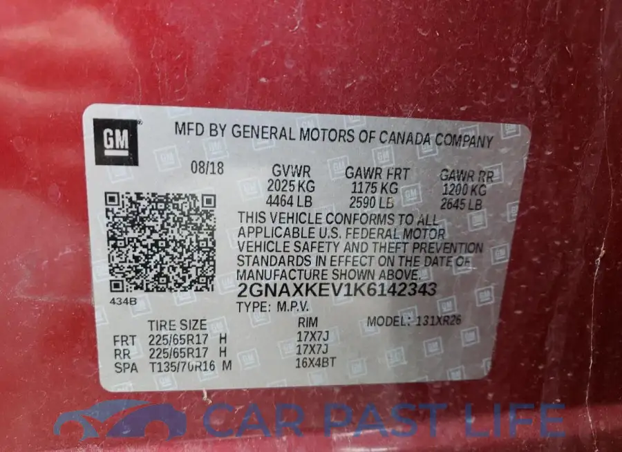 2GNAXKEV1K6142343# 13