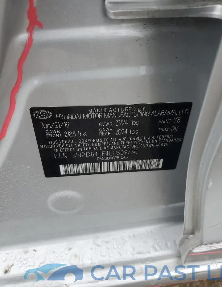 5NPD84LF4LH509730# 12