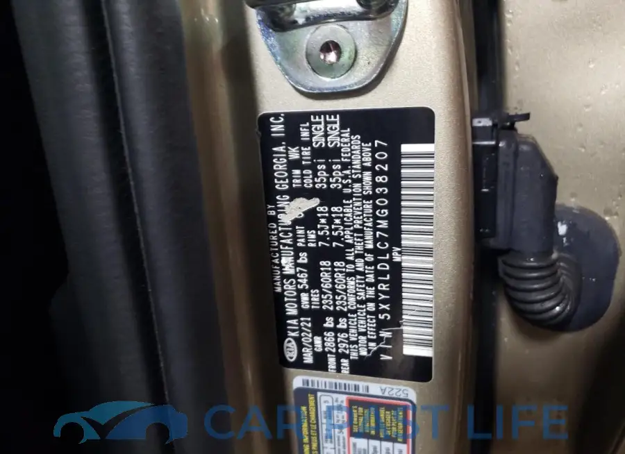 5XYRLDLC7MG038207# 14