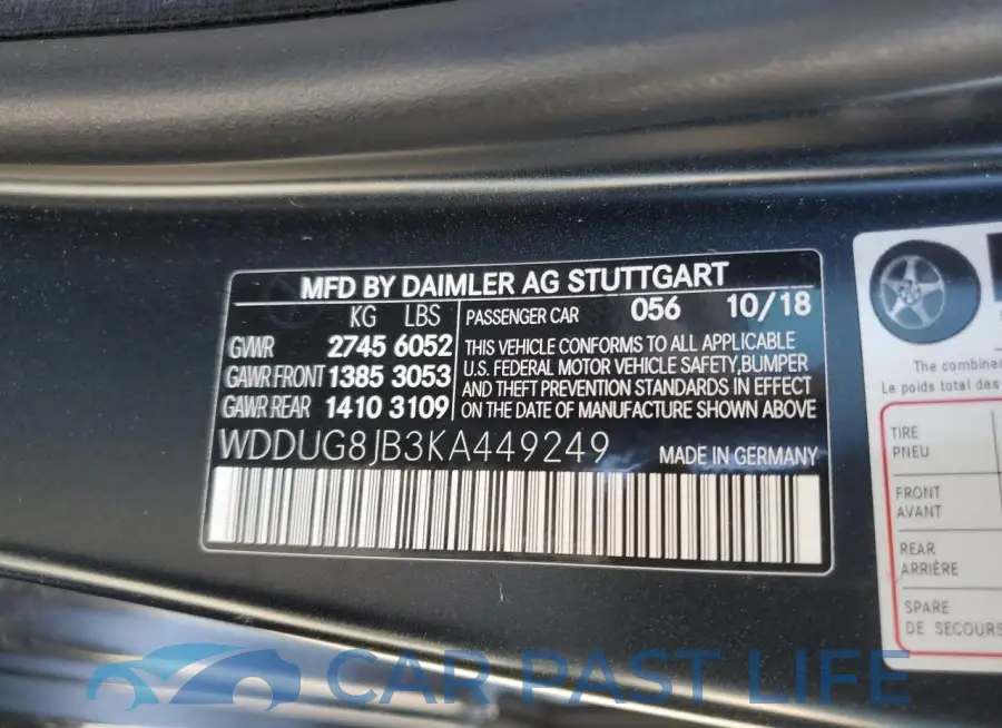 WDDUG8JB3KA449249# 12