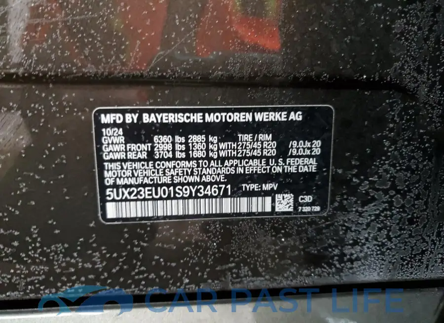 5UX23EU01S9Y34671# 13