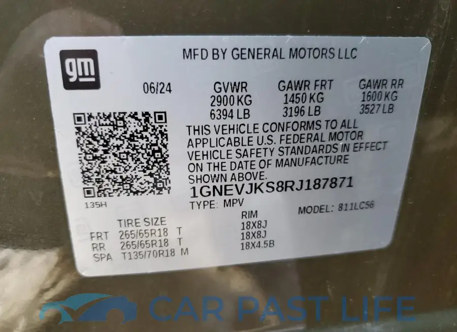 1GNEVJKS8RJ187871# 13
