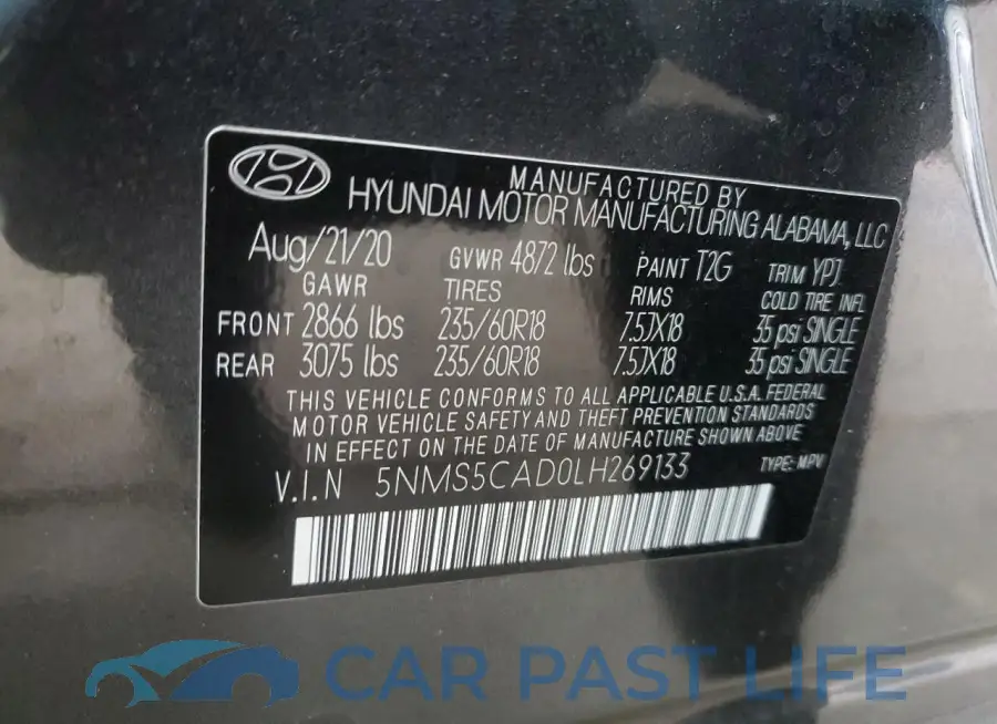 5NMS5CAD0LH269133# 14