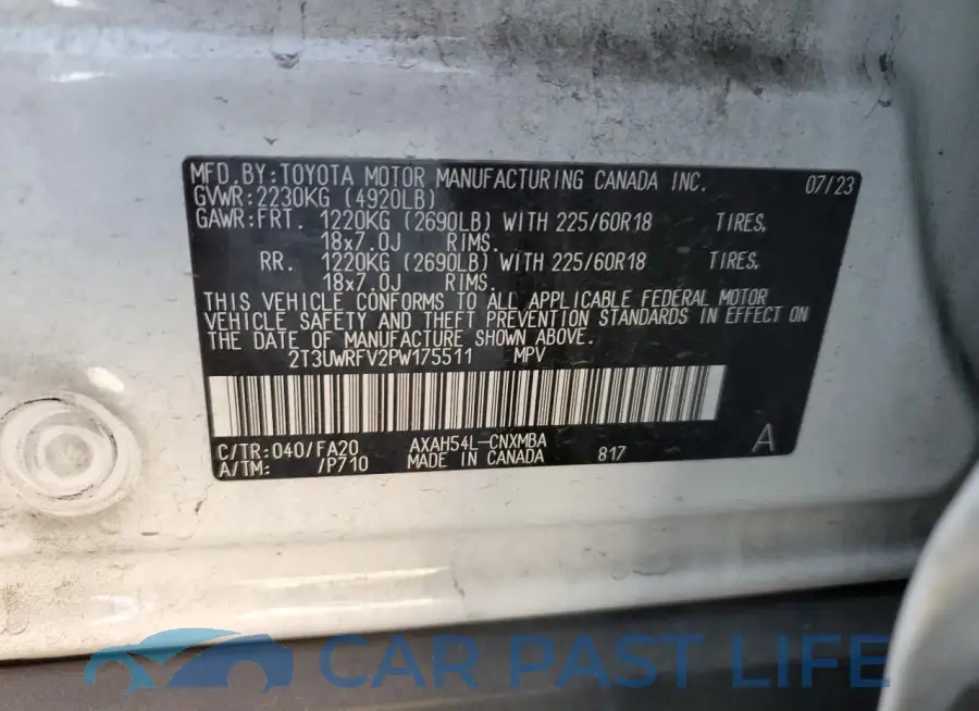 2T3UWRFV2PW175511# 13