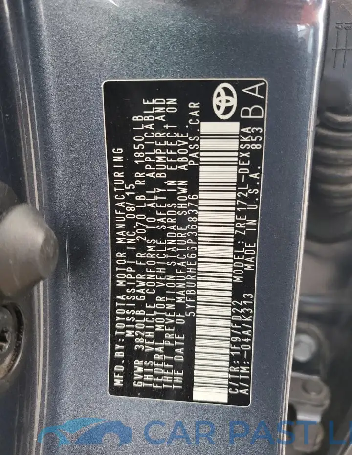 5YFBURHE6GP368376# 13
