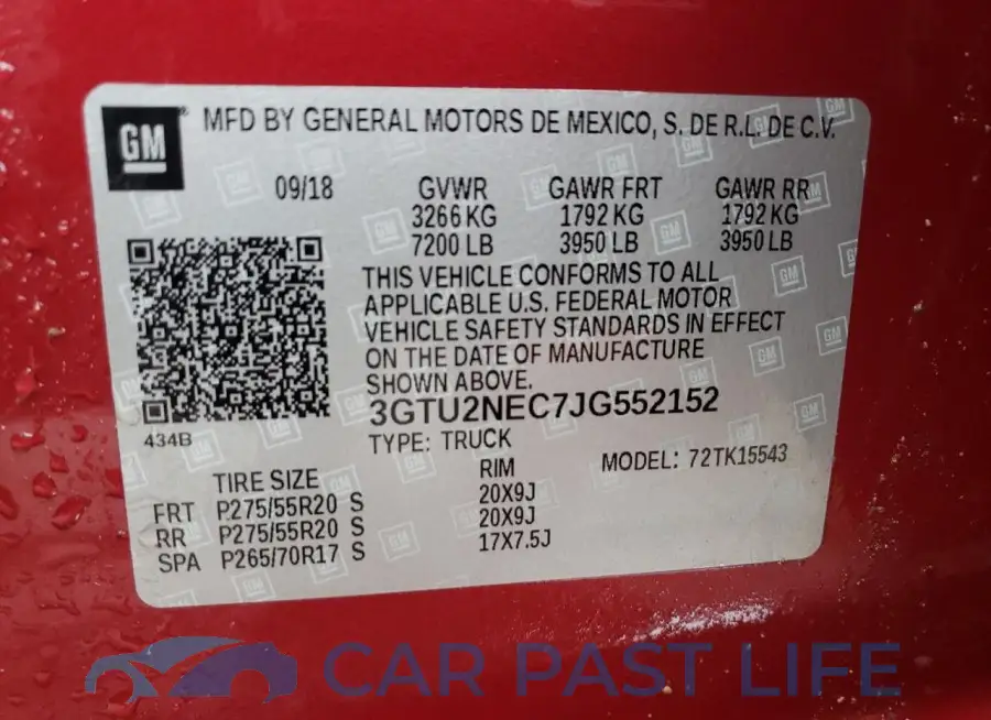 3GTU2NEC7JG552152# 12