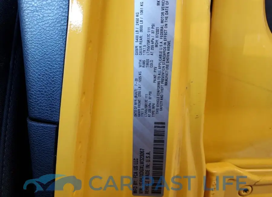 1C4HJXDGXLW323067# 13