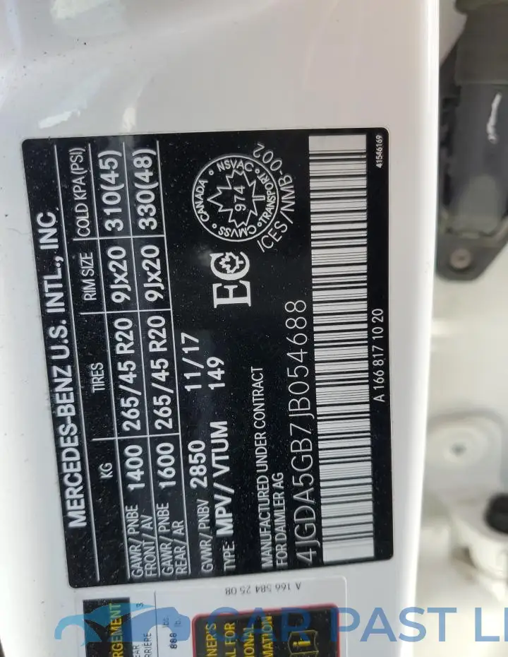 4JGDA5GB7JB054688# 14