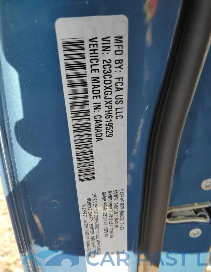 2C3CDXGJXPH619529# 12