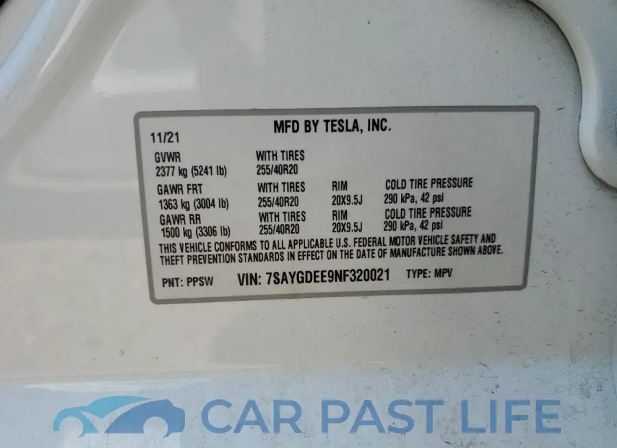 7SAYGDEE9NF320021# 12