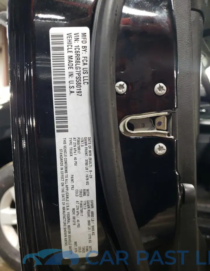 1C6RR6LG7PS580197# 13