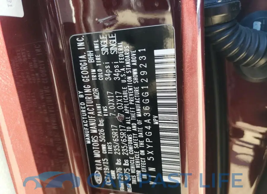 5XYPG4A36GG129231# 14