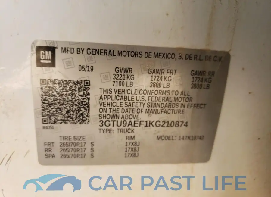 3GTU9AEF1KG210874# 12