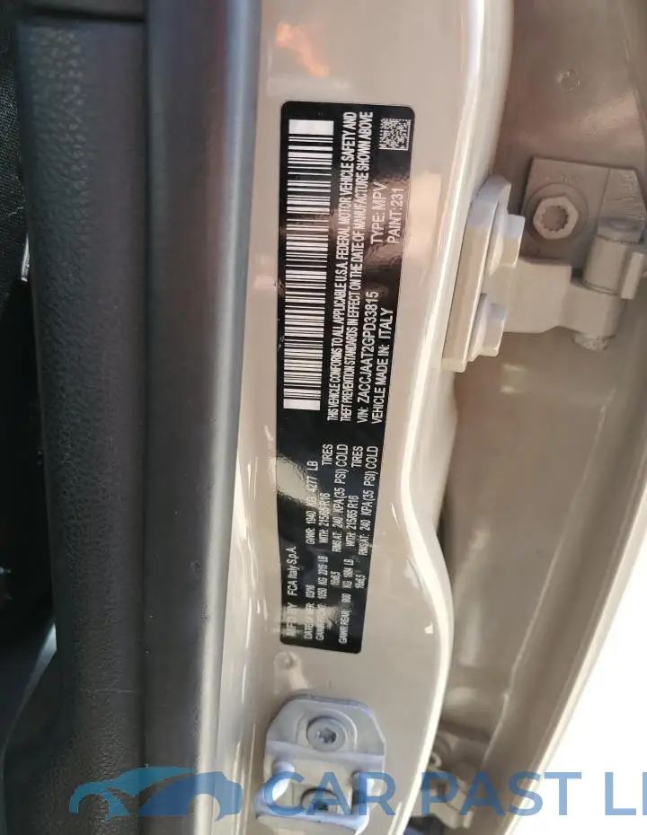 ZACCJAAT2GPD33815# 13