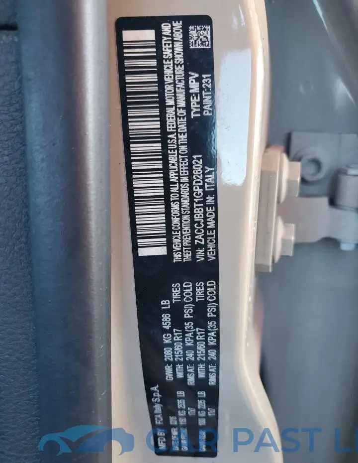 ZACCJBBT1GPD26021# 13