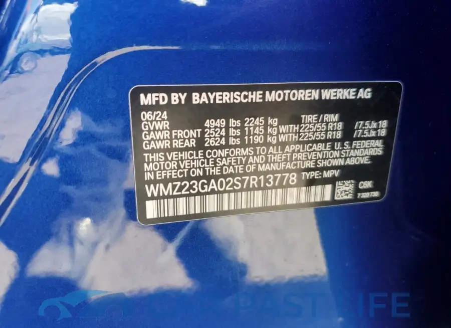 WMZ23GA02S7R13778# 13