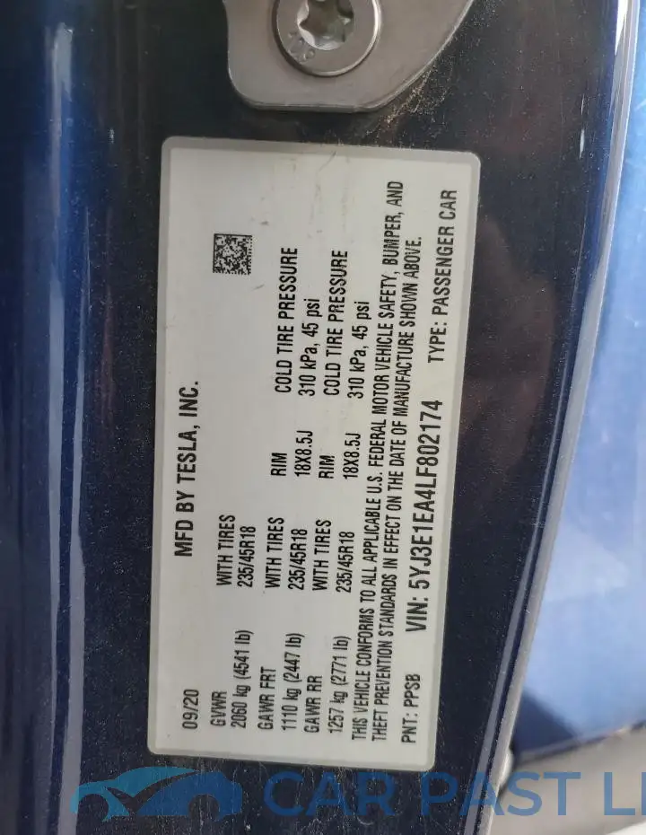 5YJ3E1EA4LF802174# 13