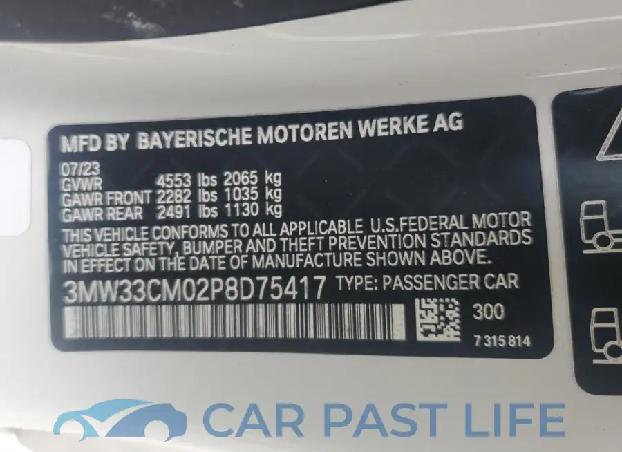 3MW33CM02P8D75417# 12