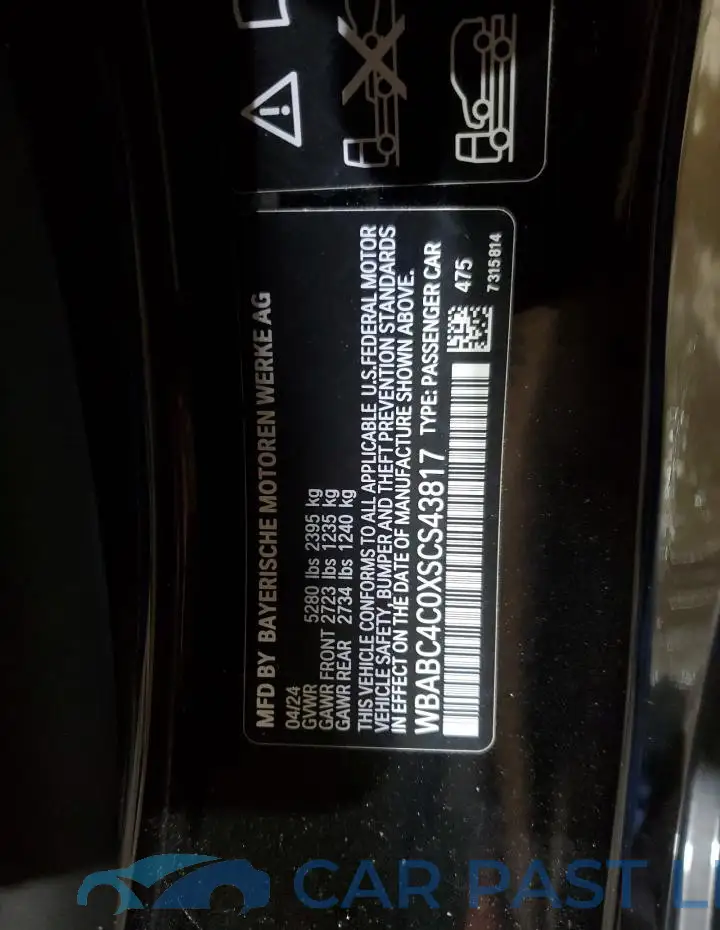 WBABC4C0XSCS43817# 12