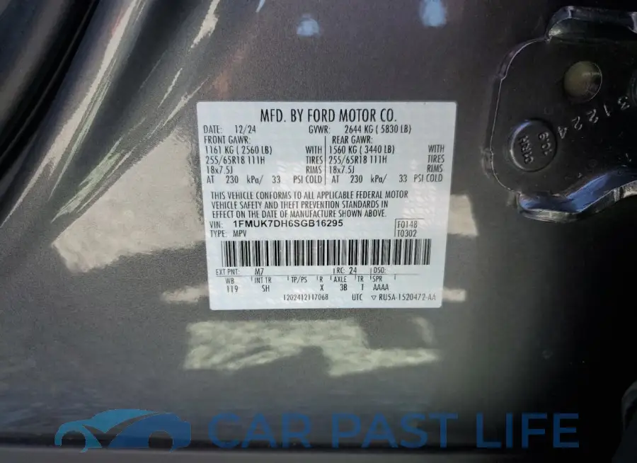 1FMUK7DH6SGB16295# 14