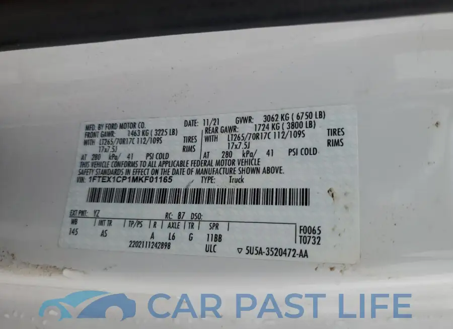 1FTEX1CP1MKF01165# 13