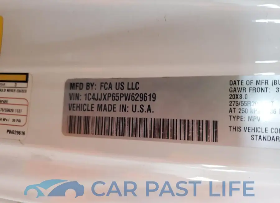 1C4JJXP65PW629619# 14