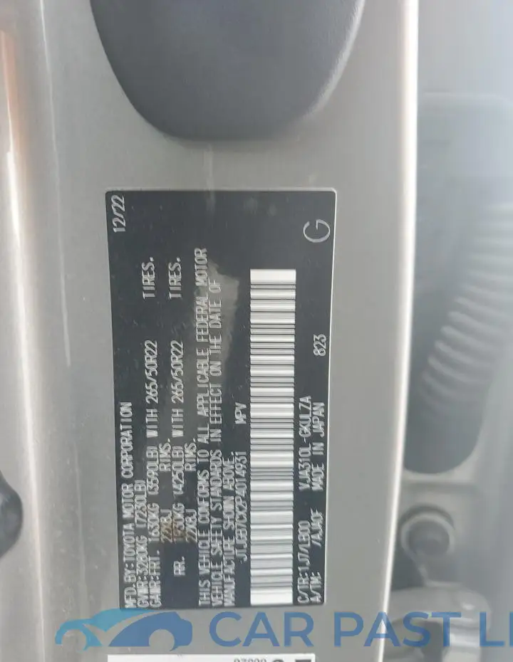 JTJGB7CX2P4014931# 13