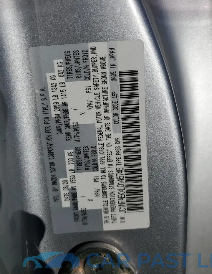 JC1NFAEKXL0145746# 12