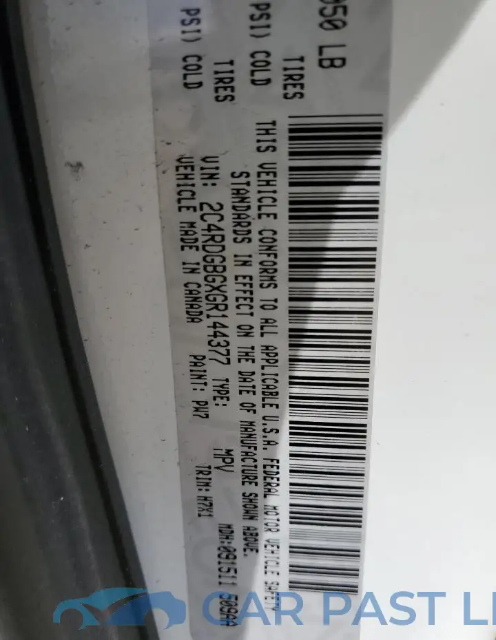 2C4RDGBGXGR144377# 13
