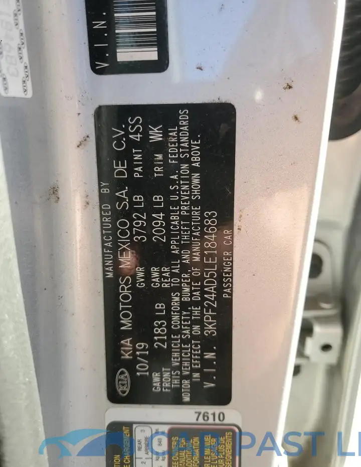 3KPF24AD5LE184683# 13