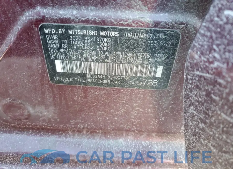 ML32A4HJ8JH007780# 12