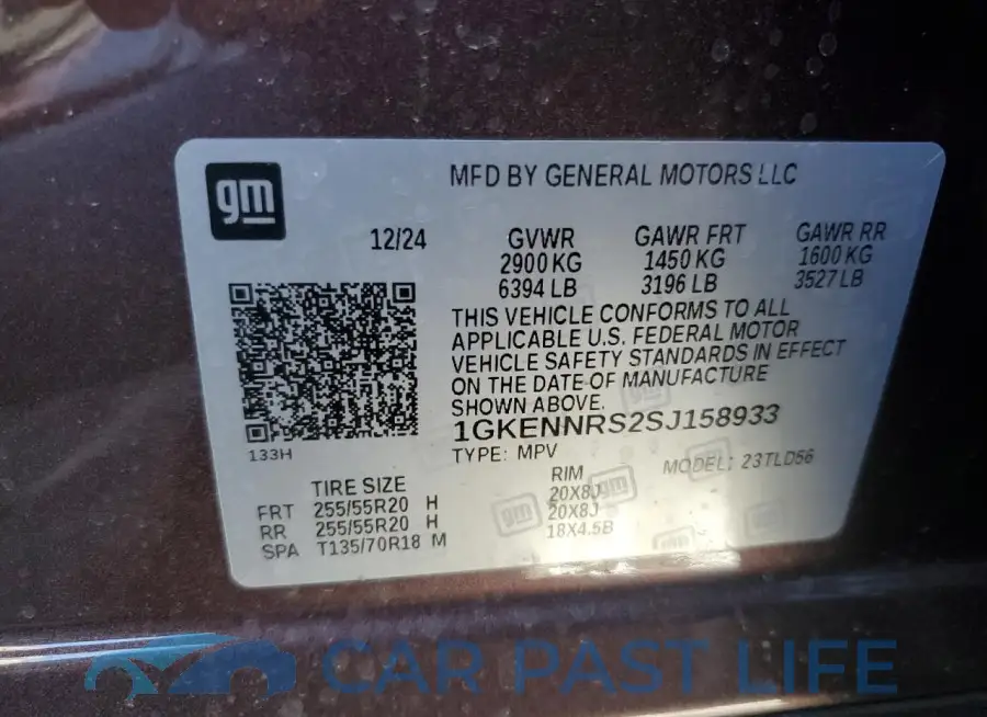 1GKENNRS2SJ158933# 13
