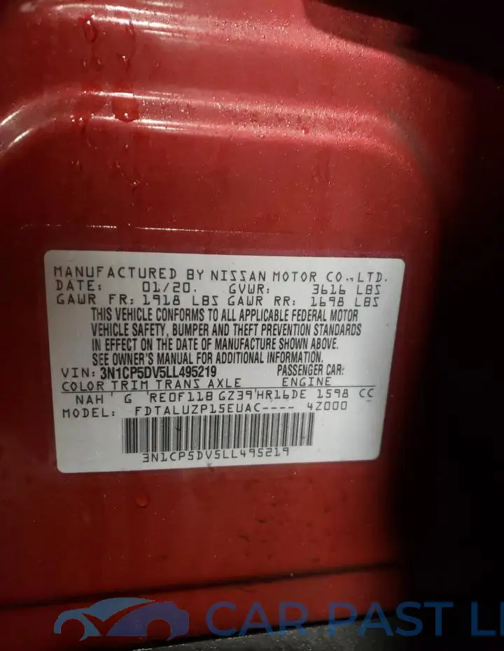 3N1CP5DV5LL495219# 12