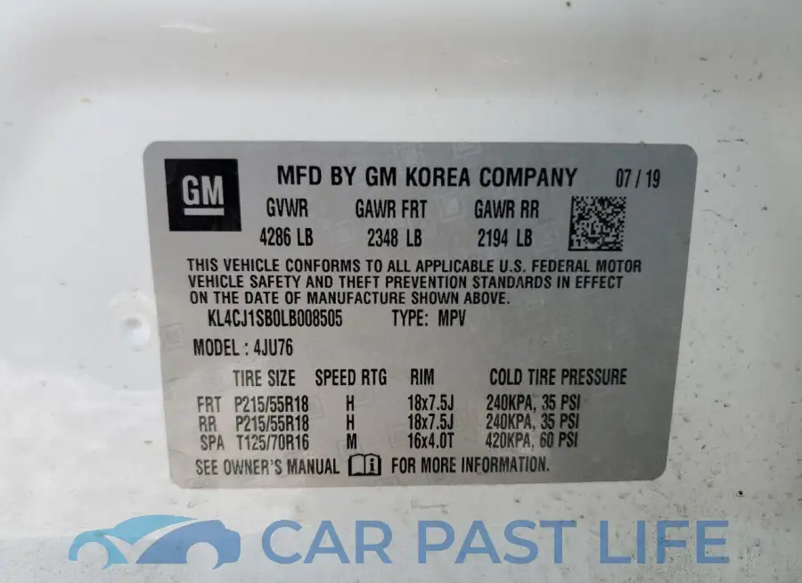 KL4CJ1SB0LB008505# 14