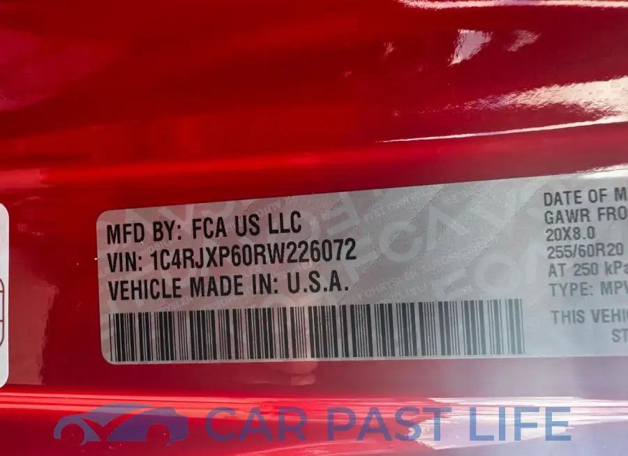 1C4RJXP60RW226072# 10