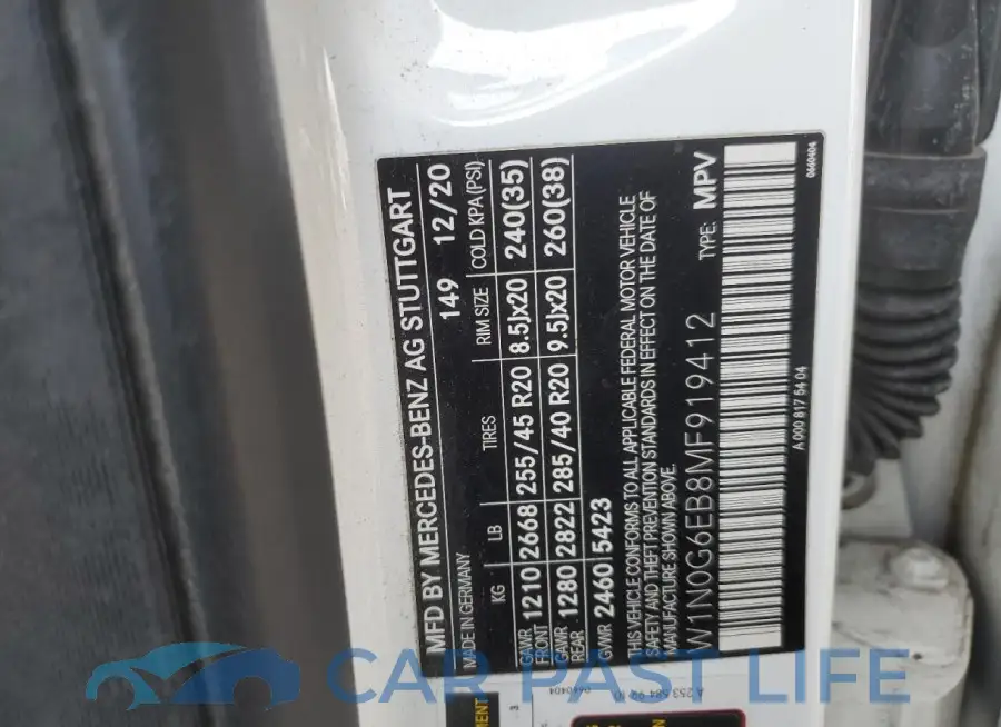 W1N0G6EB8MF919412# 13