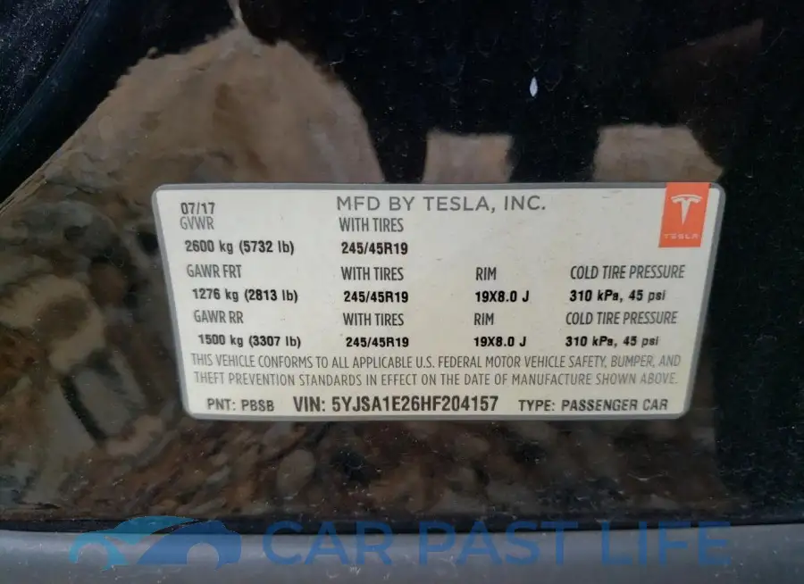 5YJSA1E26HF204157# 13