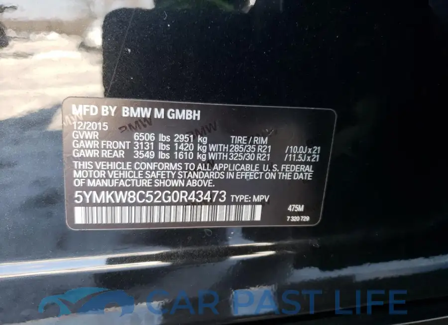 5YMKW8C52G0R43473# 13