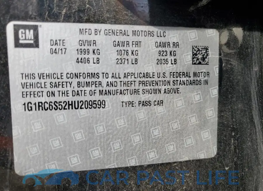 1G1RC6S52HU209599# 12